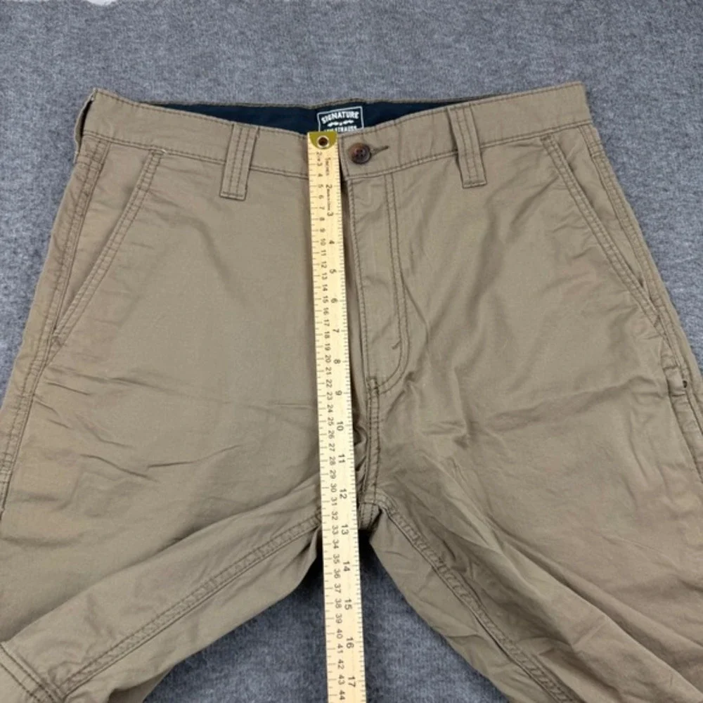 Signature by Levi Strauss VINTAGE Shorts Men's W34 Tan Khaki Gold Label‎ Stretch